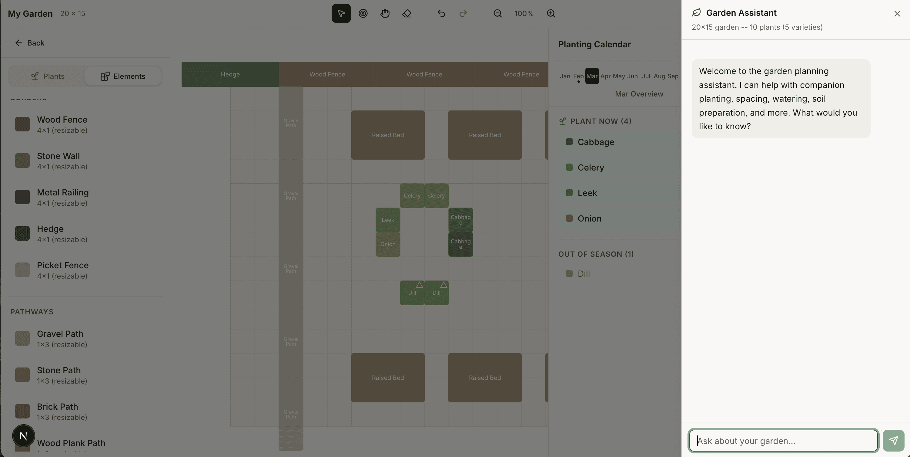 AI garden assistant chat for growing advice